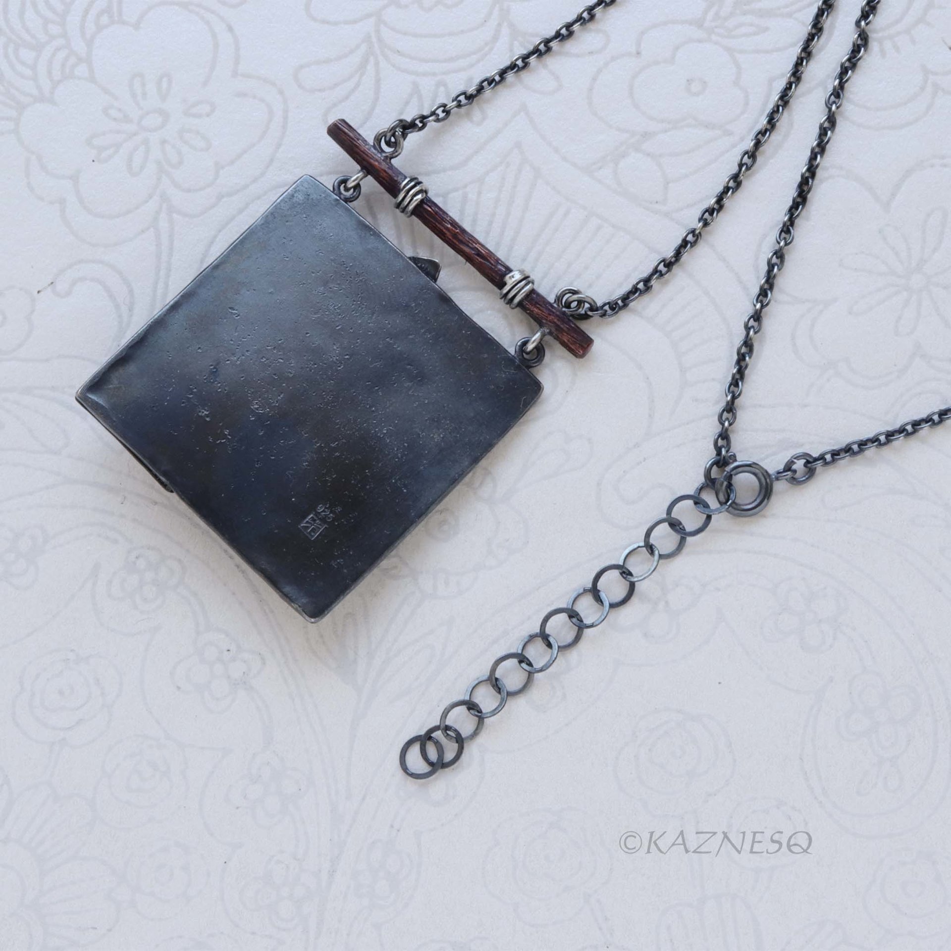 Dance of the leaves! Nature Inspired Oxidized Silver Copper Hematite beads Wild Grape Textured Necklace