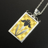 SOLD: Iris Keum Boo pendant of Shakudo on gold