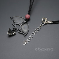 (C) KAZNESQ: Japanese art Keum Boo fan grape necklace