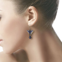 SOLD: Butterfly earrings, silver earrings, freshwater pearl earrings