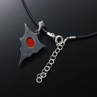 Red coral heart pendant of Goth and Steampunk image