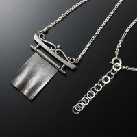 Japanese Kimono motif Keum Boo necklace