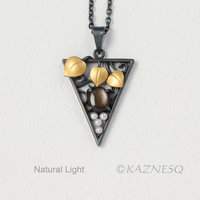 (C) KAZNESQ: Keum Boo star sapphire Art Noiveau necklace