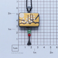 SOLD: Japanese aesthetic : Gold Keum Boo Plum Blossoms Art Oxidized Silver Pendant