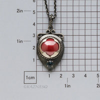 Oxidized Sterling Silver Pendant Necklace – Hido Copper Cab & Blue Spinel, Japanese Heat Patina, Filigree, Handmade Artisan Jewelry